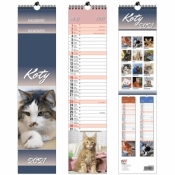 Kalendarz 2021 13 Plansz Paskowy - Koty EV-CORP