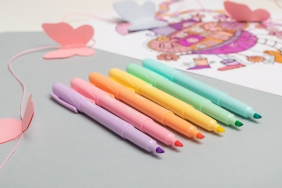 Zakreślacze Colorino Kids, 6 kolorów - pastel (84965PTR)