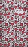 Kalendarz 2015 kieszonkowy B6 Różowe kwiaty