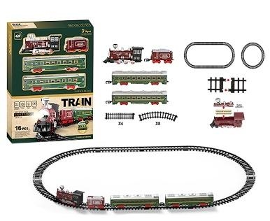 <img src='https://webimage.pl/pics/965/7/d5901811177965.jpg' style='height:440px' /> Pociąg z torem vintage 16el