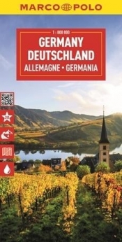 Mapa drogowa Niemcy 1:800 000 - Opracowanie zbiorowe