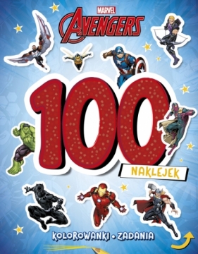 100 naklejek. Marvel Avengers - Opracowanie zbiorowe