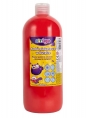 Farba plakatowa STRIGO w butelce, 1000 ml czerwona