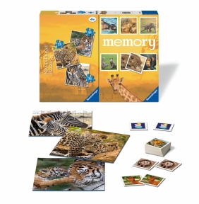 Ravensburger, Puzzle 3w1&Memory 25/36/49: Dzikie zwierzęta (20996)