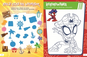 Koloruj! Rozwiązuj! 50 naklejek świecących w ciemności. Marvel. Spidey i Super-kumple. Piraci - Ilona Siwak