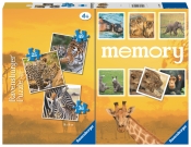 Ravensburger, Puzzle 3w1&Memory 25/36/49: Dzikie zwierzęta (20996)