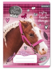 Zeszyt A5 w trzy linie 16 kartek Nice And Pretty