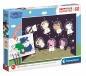 Clementoni, Puzzle HappyColor Double Face 60: Świnka Peppa (26096)