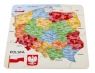 Mapa Polski puzzle 30x30 cm