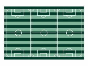 Obrus Boisko piłkarskie 120x180cm mix