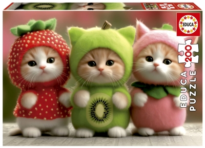 <img src='https://webimage.pl/pics/966/4/d8412668204966.jpg' style='height:440px' /> Puzzle Owocowe kocięta 200 el 114069