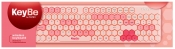 Klawiatura bezprzewodowa Keybe - Honey Pink