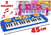 Organy keyboard z mikrofonem na nóżkach