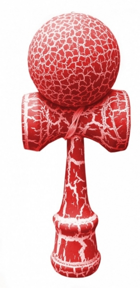 Zabawka zręcznościowa Kendama czerwono-biała (1004003CB)