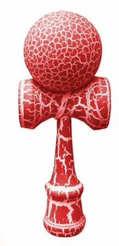 Zabawka zręcznościowa Kendama czerwono-biała (1004003CB)