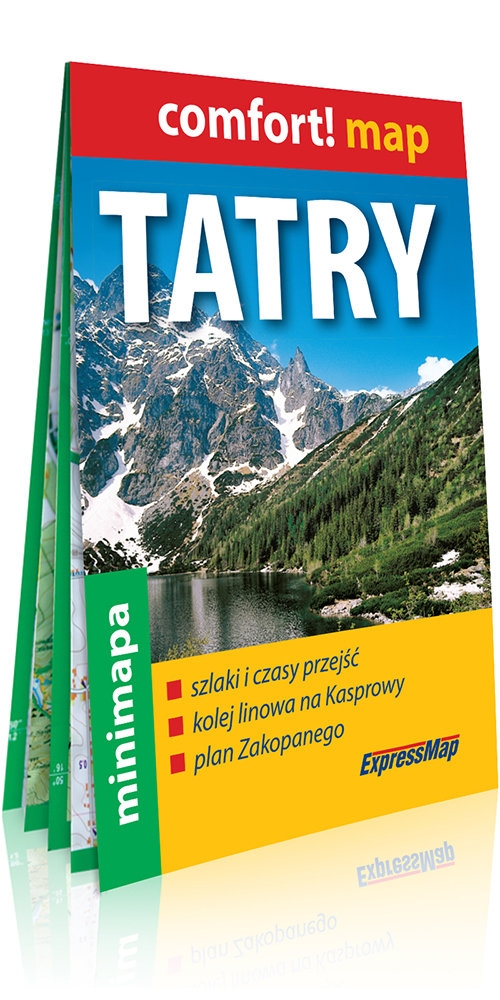 Tatry i Zakopane mini laminowana mapa turystyczna