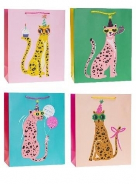 Torebka ozdobna 26x32x10cm party mix ROZETTE