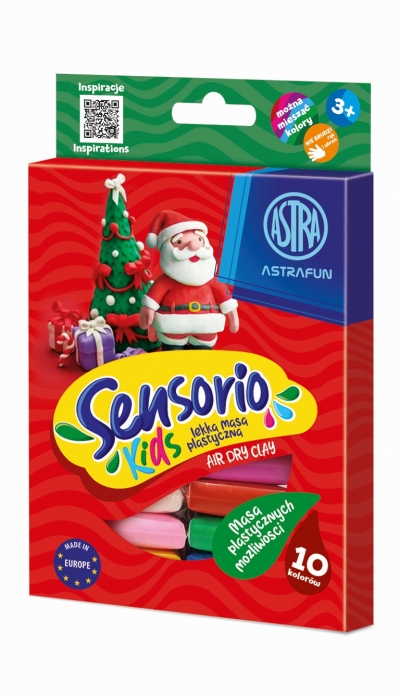 <img src='https://webimage.pl/pics/967/6/d5901137206967.jpg' style='height:440px' /> Masa plastyczna Astrafun Sensorio Kids 10 kolorów 1szt.mix