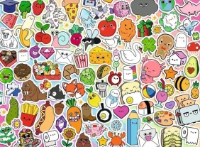 Ravensburger, Puzzle 500: Uroczy chaos w stylu kawaii (12001796)
