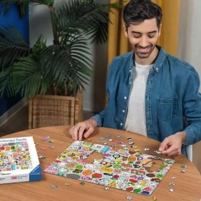 Ravensburger, Puzzle 500: Uroczy chaos w stylu kawaii (12001796)