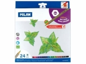 Kredki ołówkowe Milan BIG LEAD 213, 24 kolory (0722124)