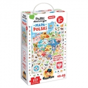 CzuCzu, Puzzle obserwacyjne 117 el. - Mapa Polski