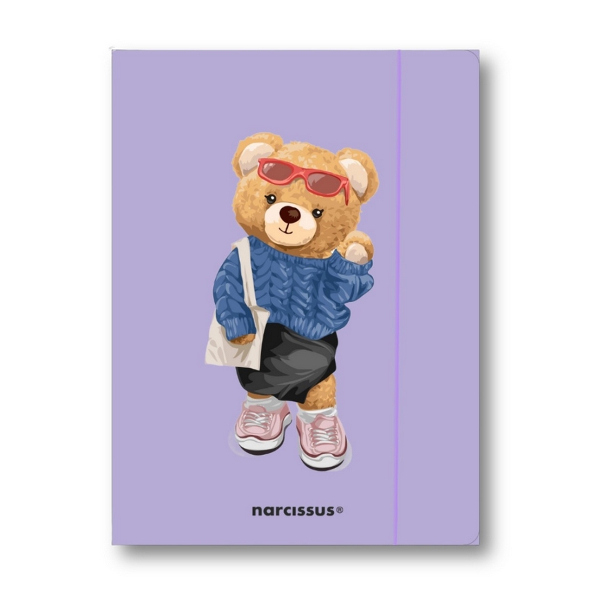 Teczka A4 z gumką - Teddies& Misia