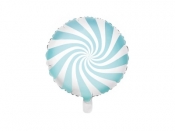 Balon foliowy Partydeco cukierek jasny niebieski 45 cm 18cal (FB20P-001J)