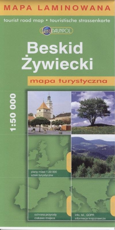 Beskid Żywiecki Mapa turystyczna 1:50 000  laminowana