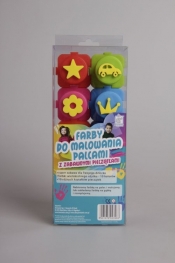 Farbki do malowania palcami 10 kolorów - <br />