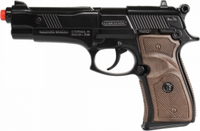 Gonher Metalowy pistolet policyjny 8 naboi (15539/6)