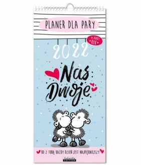Kalendarz 2022 ścienny planer Sheepworld dla pary (KALPLSH22)