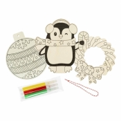 Drewniana ozdoba zrób to sam zimowe wzory