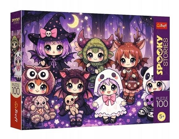 <img src='https://webimage.pl/pics/968/6/d5900511166088.jpg' style='height:440px' /> Puzzle 100 Spooky Stories - Leśna drużyna... TREFL