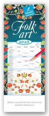 Kalendarz 2020 Notatnikowy Folk art WN4
