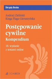 Postępowanie cywilne. Kompendium z testami online - Kinga Flaga-Gieruszyńska, Andrzej Zieliński