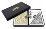 Karty do pokera 1546 złoto/czarne