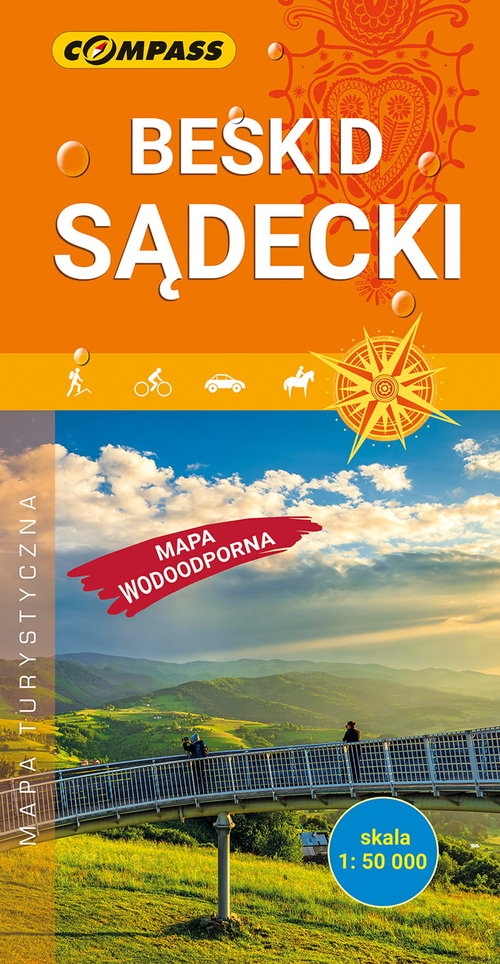 Beskid Sądecki mapa laminowana