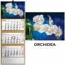  Kalendarz 2026 trójdzielny orchidea