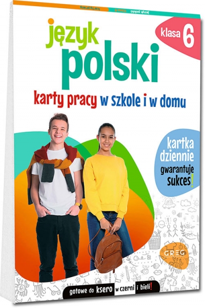 Język polski. Karty pracy w szkole i w domu. Klasa 6