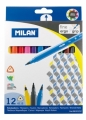 Flamastry Milan trójkątne 6112 - 12 kolorów (06121212)