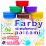 Farby do malowania palcami dla dzieci 6x125ml