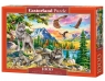 Puzzle 1000 Wolf Family and Eagles CASTOR
