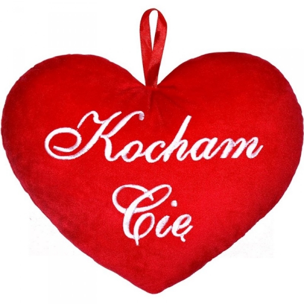 Poduszka serce Kocham Cię 18 cm (GXP-576823)