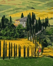 Malowanie po numerach - Podróż do Toskanii 40x50cm