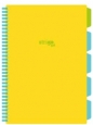 Kołozeszyt Strigo Pads Project Book A4 linia Neon - Żółty