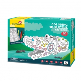 Puzzle 3D: Zestaw do kolorowania - krokodyl (306-20697)