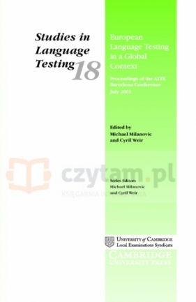 SILT 18 European Language Testing in a Global Context HB