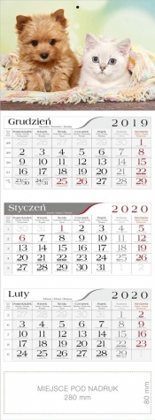 Kalendarz 2020 Trójdzielny Przyjaciele CRUX