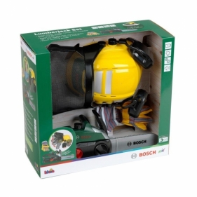 Zestaw drwala z piłą łańcuchową, przyłbicą...